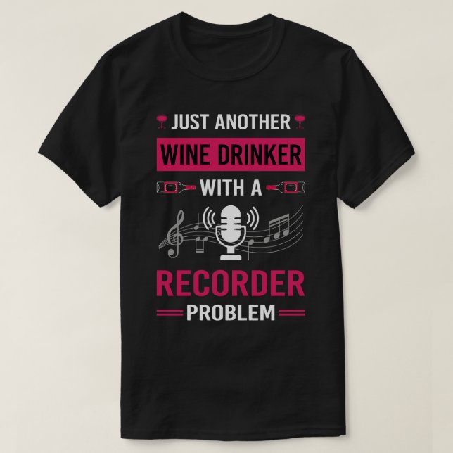 Camiseta Grabadores de borradores de bebidas de vino (Diseño del anverso)