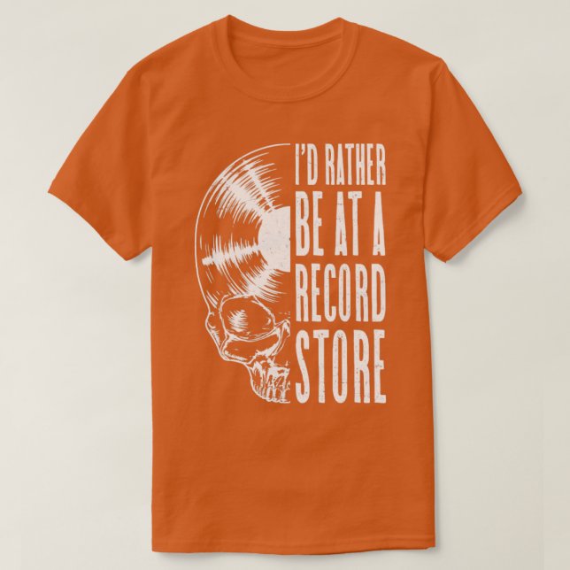 Camiseta Grabadores de vinilo coleccionista de LP estar en  (Diseño del anverso)