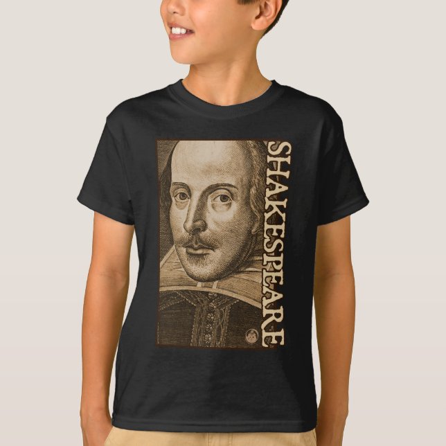 Camiseta Grabados de Shakespeare Droeshout (Anverso)