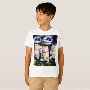 Camiseta Grabando figuras de gatos