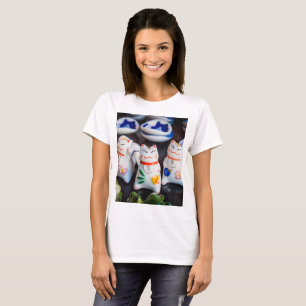 Camiseta Grabando figuras de gatos