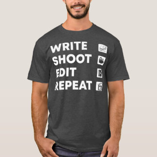 Camiseta Grabar edición de grabación de repetición de vídeo
