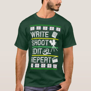 Camiseta Grabar edición de grabación Repetir el cineasta de