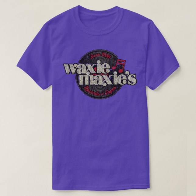 Camiseta Grabar tiendas Waxie Maxies Records Tapes 1938 (Diseño del anverso)