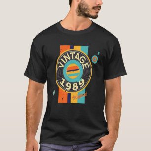Camiseta Grabar Vinyl 1989 Vint jugador de registro de rega