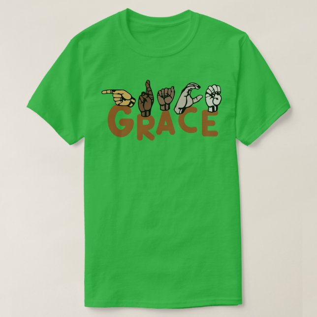 Camiseta Grace ASL (Diseño del anverso)