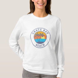 Camiseta Grace Bay Beach, Turcas Y Caicos Faded Classic