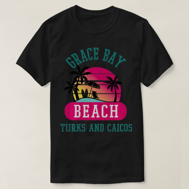 Camiseta Grace Bay Beach Turks and Caicos Islands Beach Pal (Diseño del anverso)