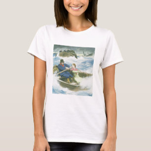 Camiseta Grace Darling (1815-41) and her father rescuing su