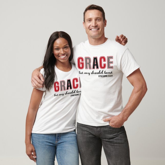 Camiseta Grace Para Que Cualquier Persona Se Mostrara Crist (Unisexo)
