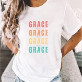 Camiseta Grace Upon Grace Christian Faith Womens
