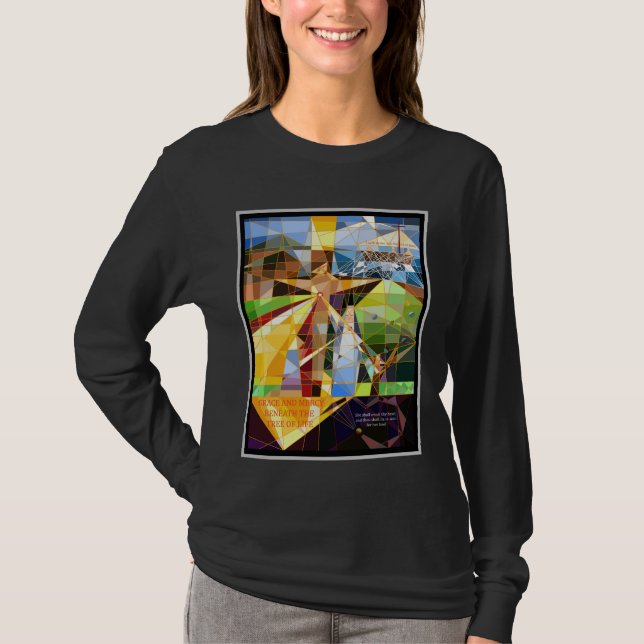 Camiseta Grace y Mercy Tree of Life Christian art (Anverso)