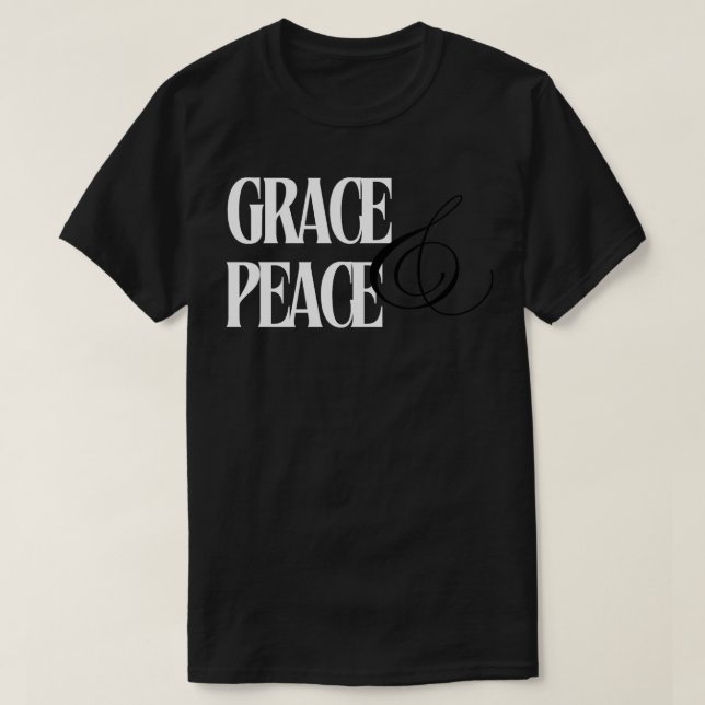 Camiseta Grace y Peace white TShirt (Diseño del anverso)