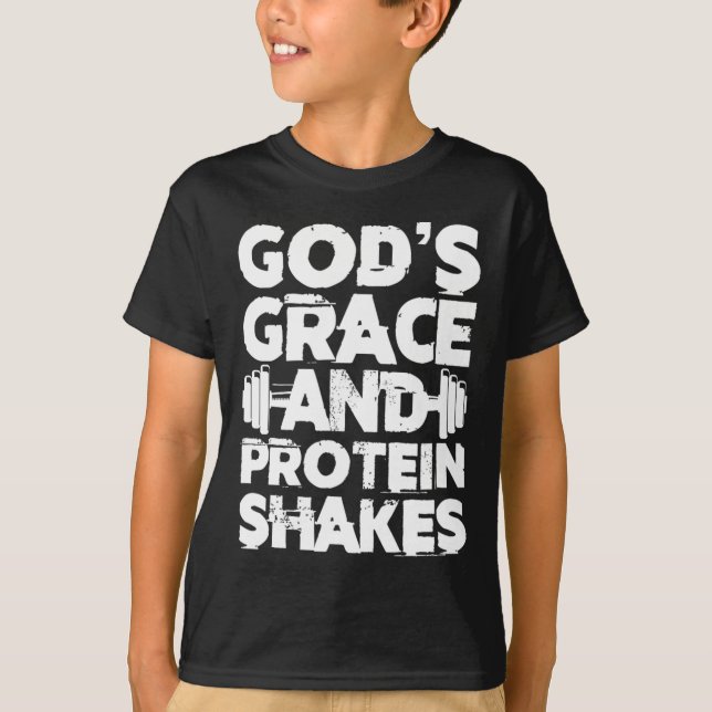 Camiseta Grace y Protein Shakes Bodybuilding Gym Fi (Anverso)