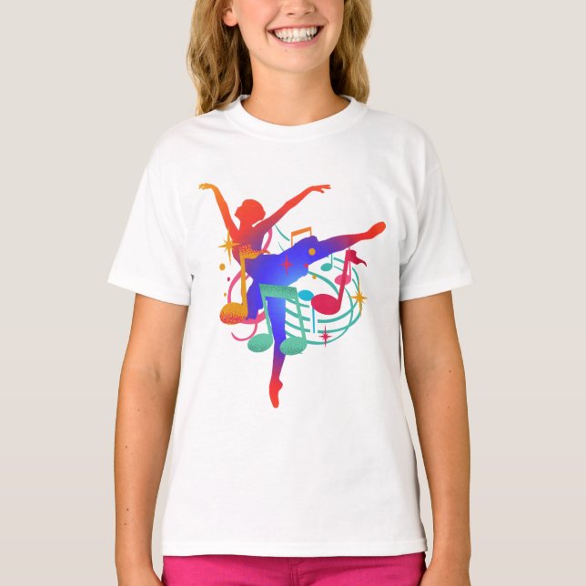 Camiseta Graceful Ballerina Art – Dance and Expression  (Anverso)