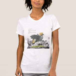 Camiseta Graceful Pintado Gris Crowne Crane