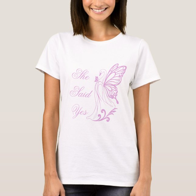 Camiseta Graceful swan with butterfly wings (Anverso)
