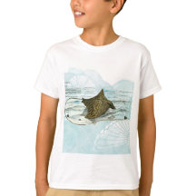 Graceful Underwater Hand Pintado Ornate Eagle Ray