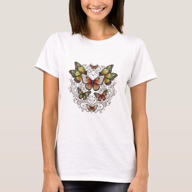 Camiseta Graceus Butterfly Swirl T-Shirt (Anverso)