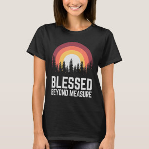 Camiseta Gracia bendecida religiosa más allá de la medida c