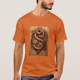 Camiseta Gracia de Serpent: Forma de tatuaje de diseño de s