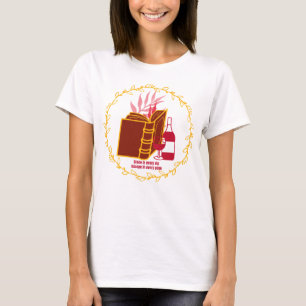 Camiseta Gracia en cada sorbo, Escape en cada página
