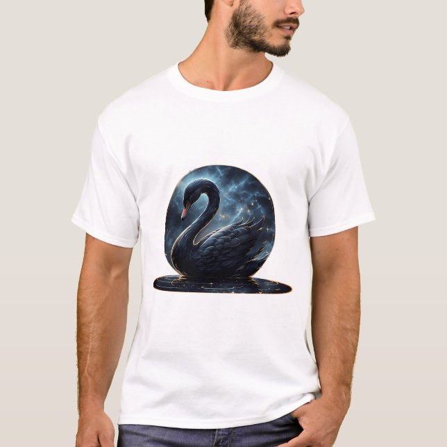 Camiseta Gracia galáctica: El Cisne Negro. (Anverso)