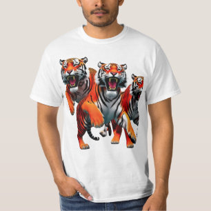 Camiseta Gracia salvaje: Tigres en movimiento