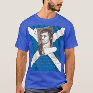 Camiseta Gracia Selkirk Noche de Burns y Saltire escocés