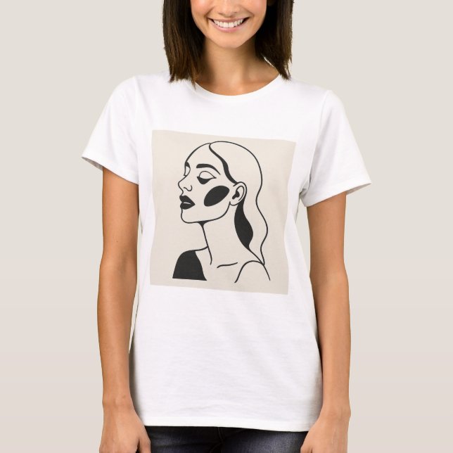Camiseta Gracia y elegancia del retrato de una noble mujer (Anverso)