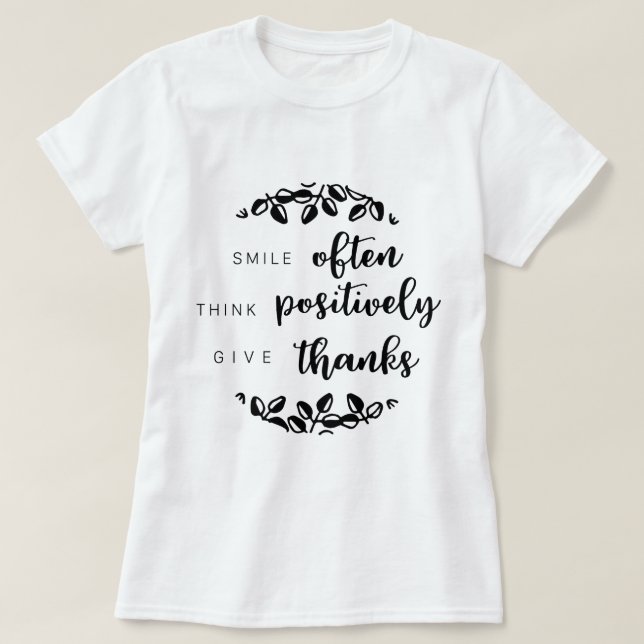 Camiseta Gracias (Diseño del anverso)