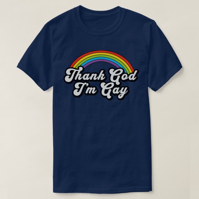 Camiseta Gracias a Dios que soy gay (Diseño del anverso)