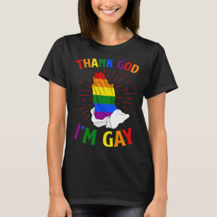 Camiseta Gracias a Dios que soy Gay LGBTQ Iglesia del Orgul