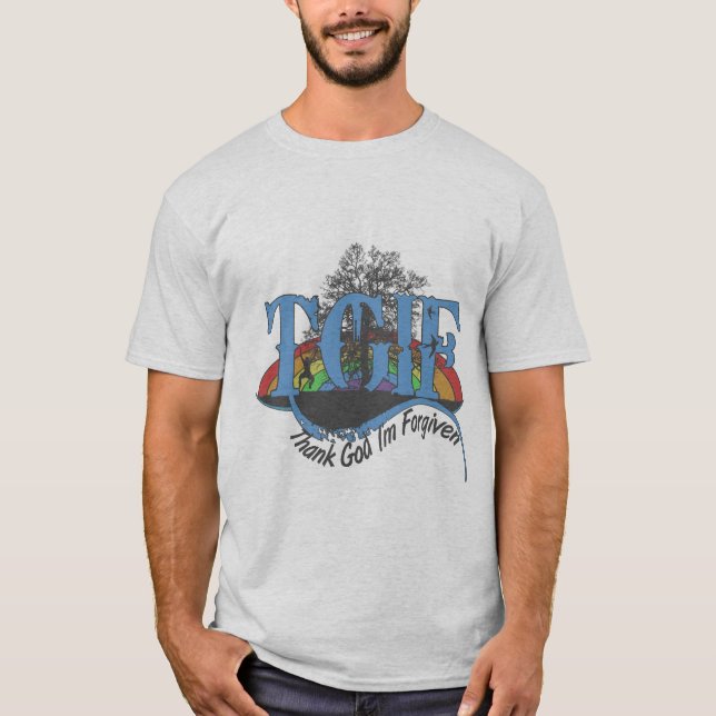 Camiseta Gracias a Dios que soy perdonado TGIF (Anverso)
