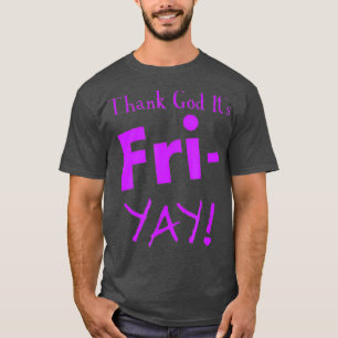 Camiseta Gracias a Dios su Friyay Weekend Warrior Purple