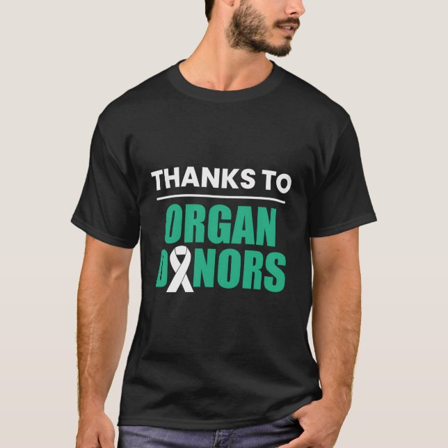 Camiseta Gracias A Donantes De Órganos Donantes De Órganos (Anverso)