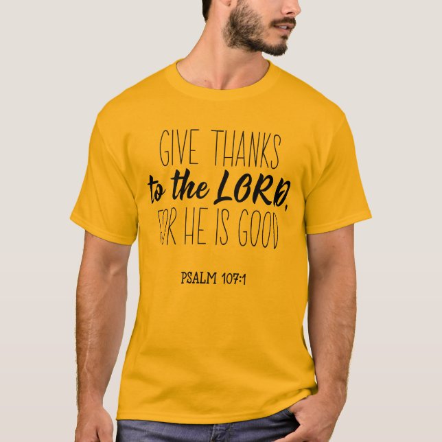 Camiseta Gracias a Jehovah, porque Él es bueno (Anverso)
