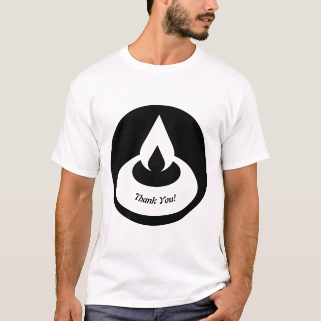 Camiseta ¡Gracias A La Luz De Aceite Negra Moderna! Camiset (Anverso)