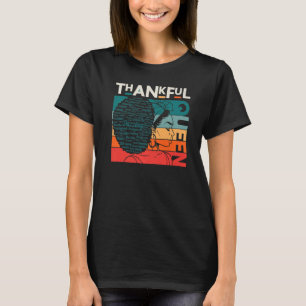Camiseta Gracias a la reina cristiana mujer negra Melanin S