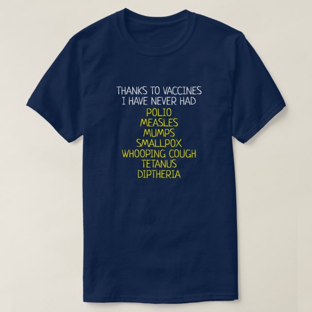 Camiseta Gracias a las vacunas (Diseño del anverso)