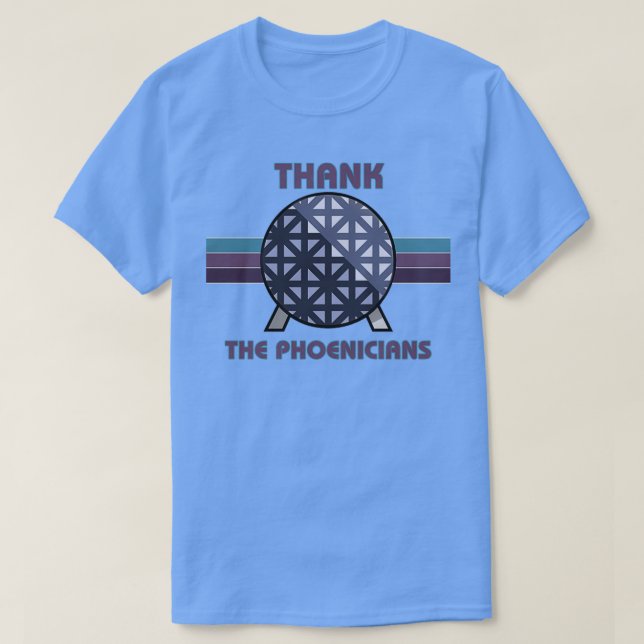 Camiseta Gracias a los fenicios (Diseño del anverso)