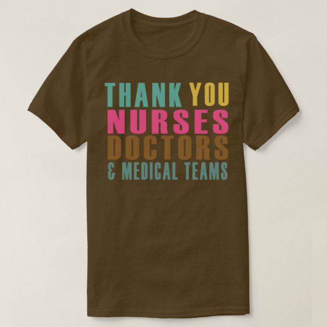 CAMISETA GRACIAS A LOS MÉDICAS DE ENFERMERAS Y EQUIPOS MÉDI (Diseño del anverso)