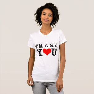 Camiseta Gracias a Red Heart Funny White