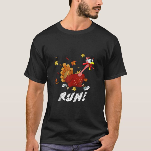 Camiseta Gracias a Turquía corre disfraz corriendo la tromp (Anverso)