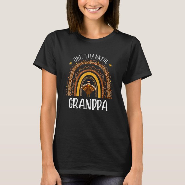 Camiseta Gracias al abuelo de Turquía leopardo arcoiris (Anverso)