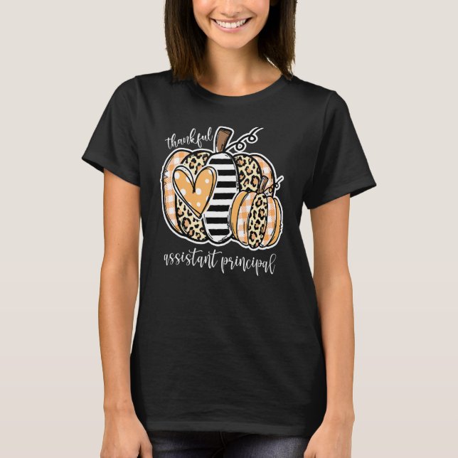 Camiseta Gracias, asistente principal Leopard Pumpkin (Anverso)