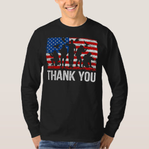 Camiseta Gracias Bandera Estadounidense Patriotic Solider A