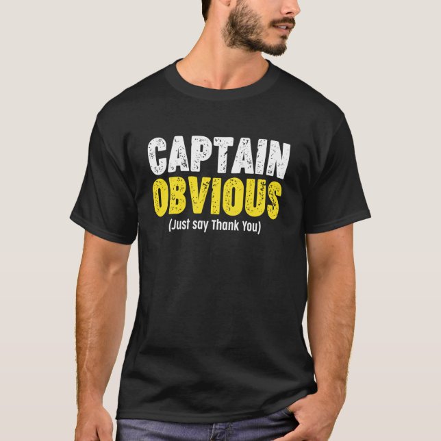 Camiseta Gracias Capitán Obvio (Anverso)