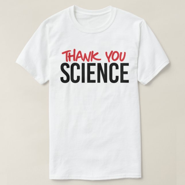 Camiseta Gracias ciencia (Diseño del anverso)