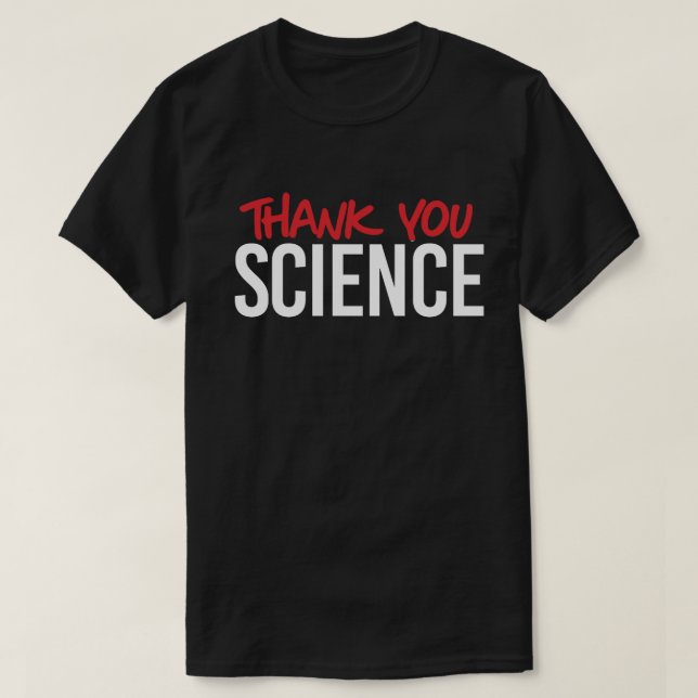 Camiseta Gracias ciencia (Diseño del anverso)